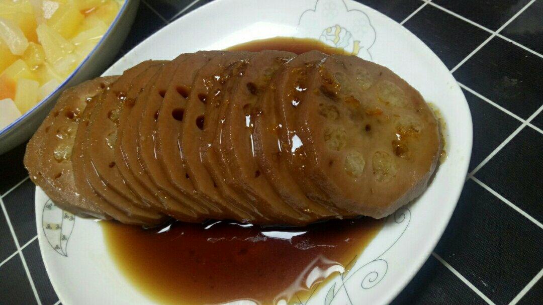 蜜汁糯米藕