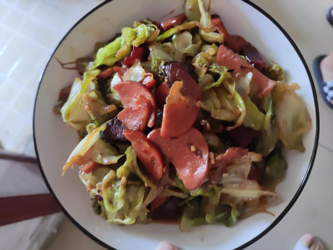 这么炒包菜，吃到空碗