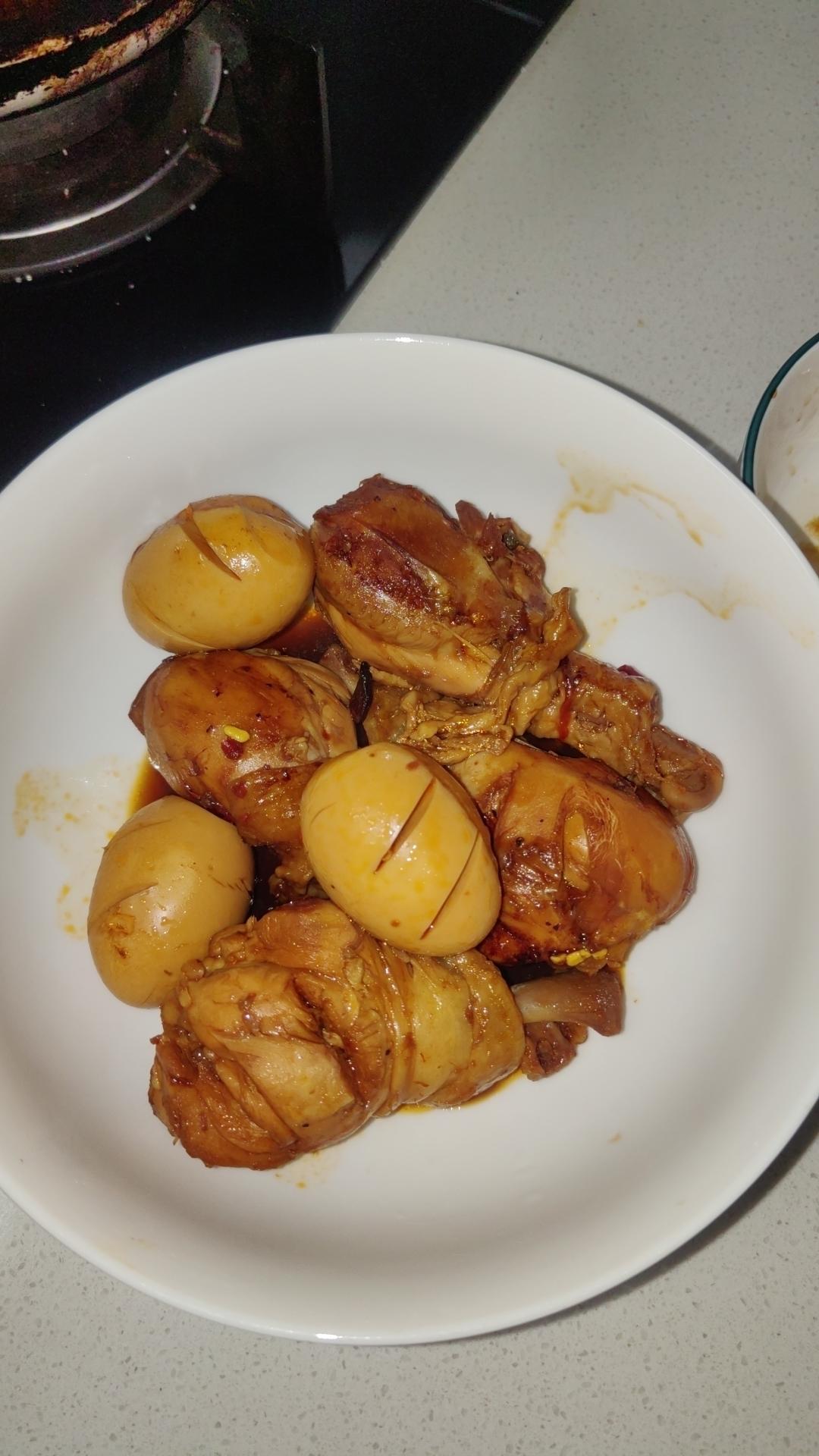 爆好吃的卤鸡腿 卤蛋❗电饭煲 炒锅都可以做~