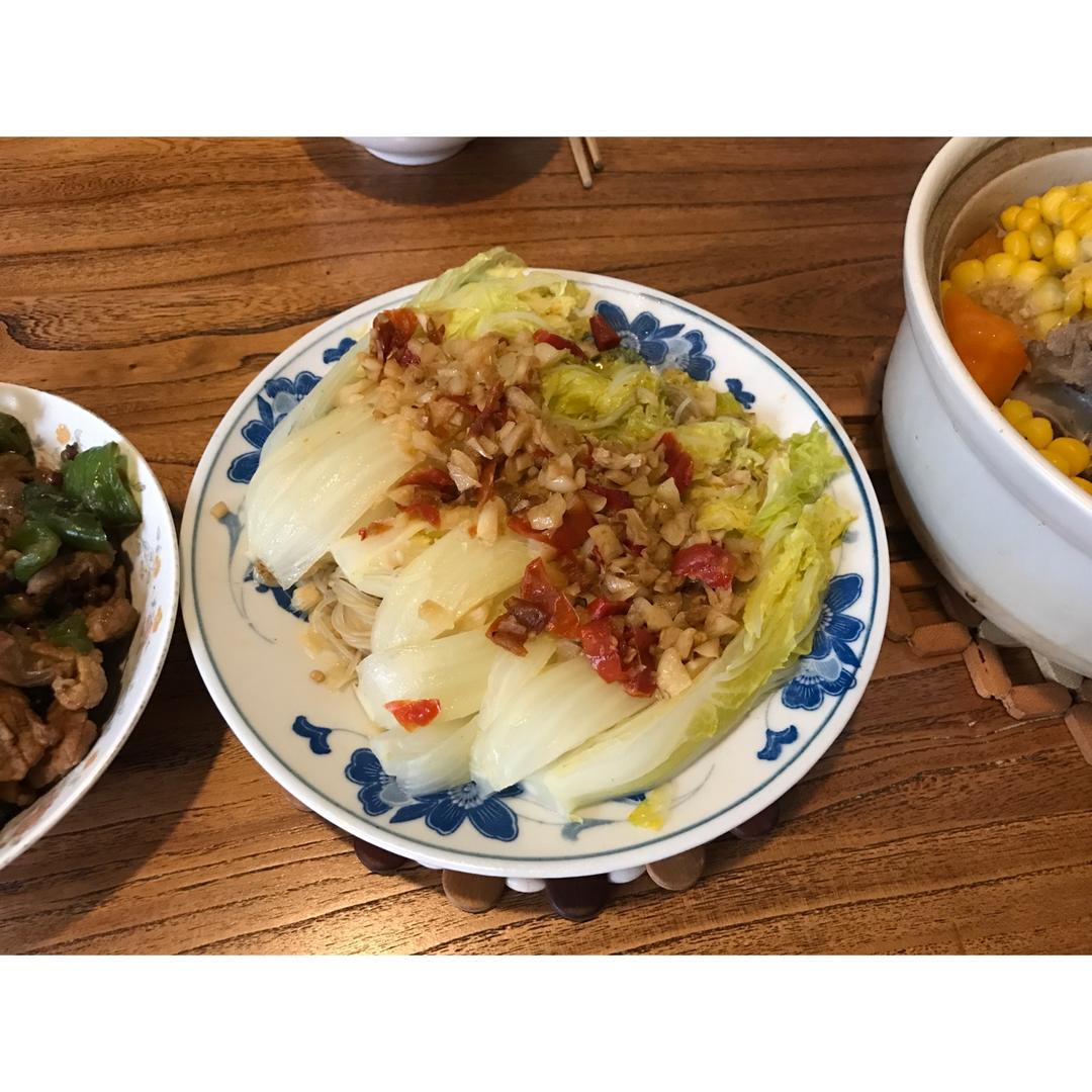 蒜蓉粉丝娃娃菜