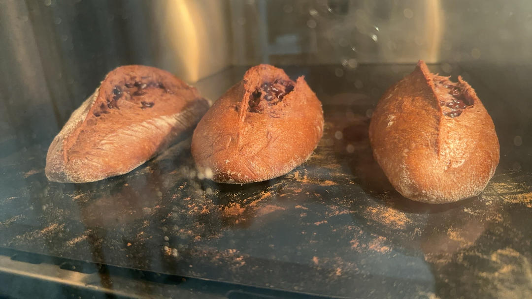 超快手·伪短法棍丨蜂蜜黑巧法式软欧包