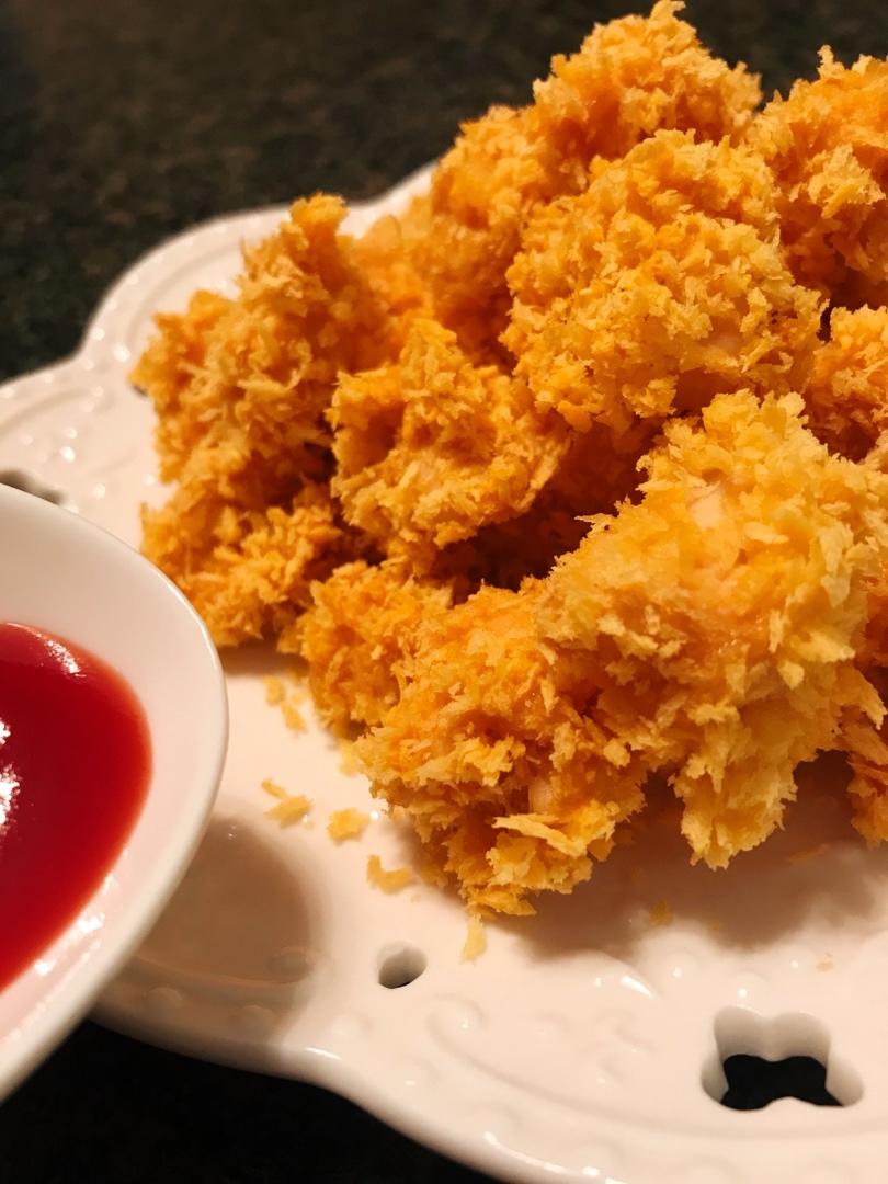 烤箱版劲爆鸡米花，非油炸