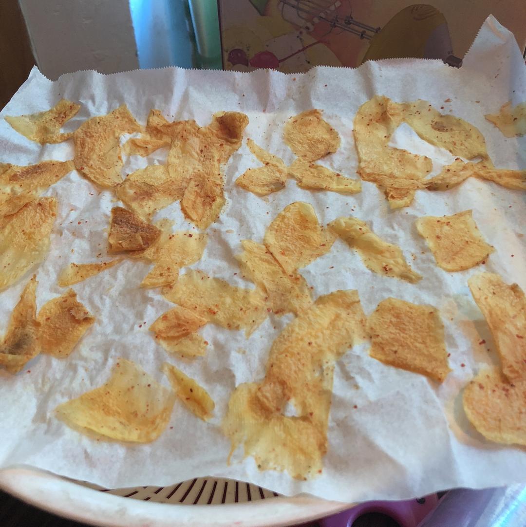 超级简单的微波炉薯片