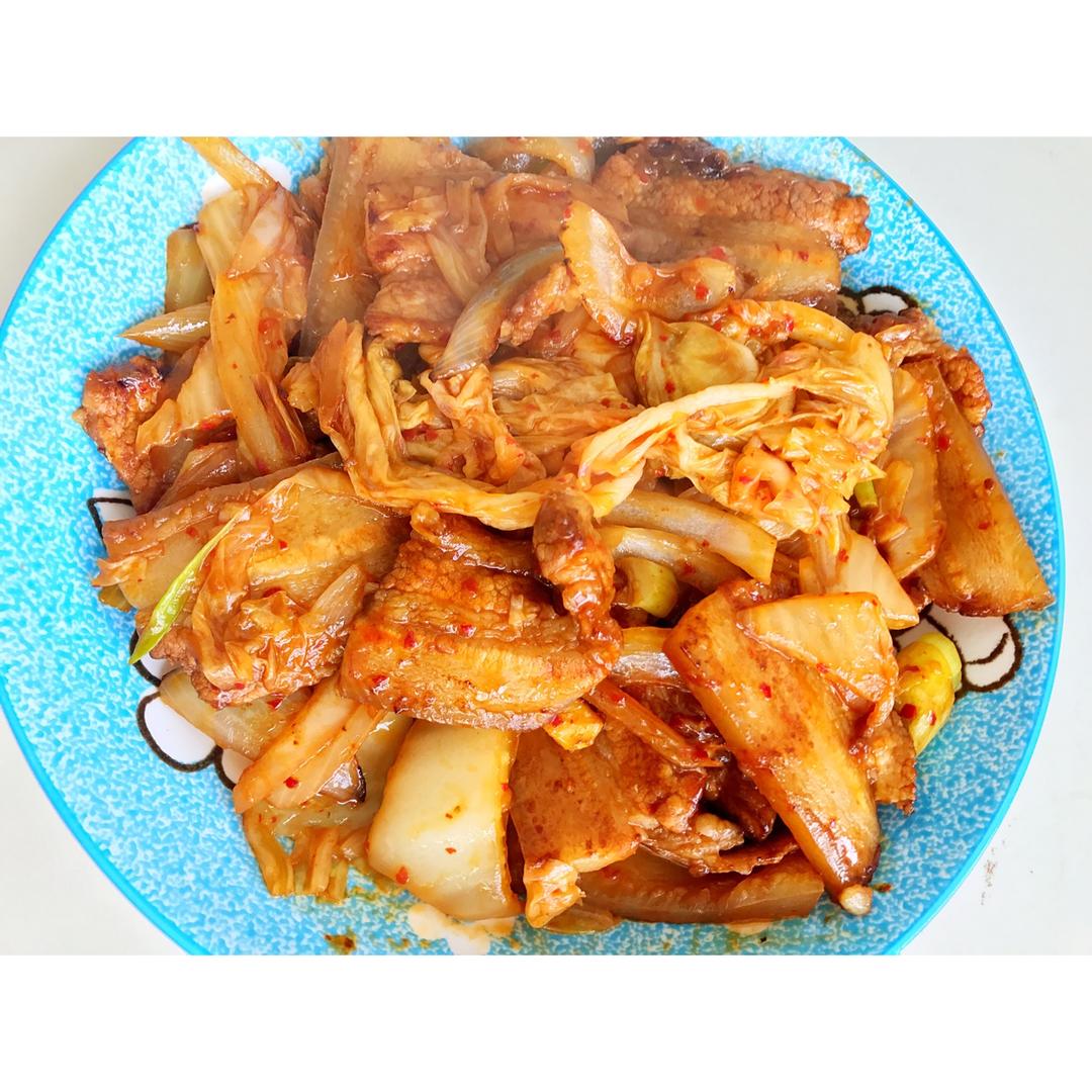 vidazh做的韩式泡菜炒五花肉很爽很下饭哦