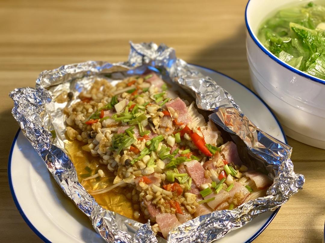 蒜蓉孜然烤金针菇