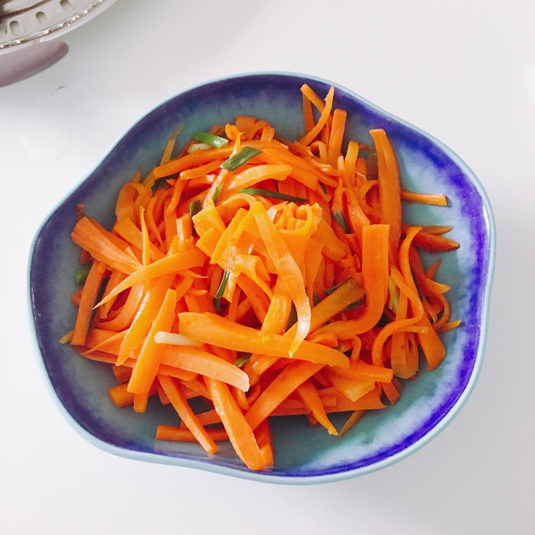 饭醉枕做的清炒胡萝卜