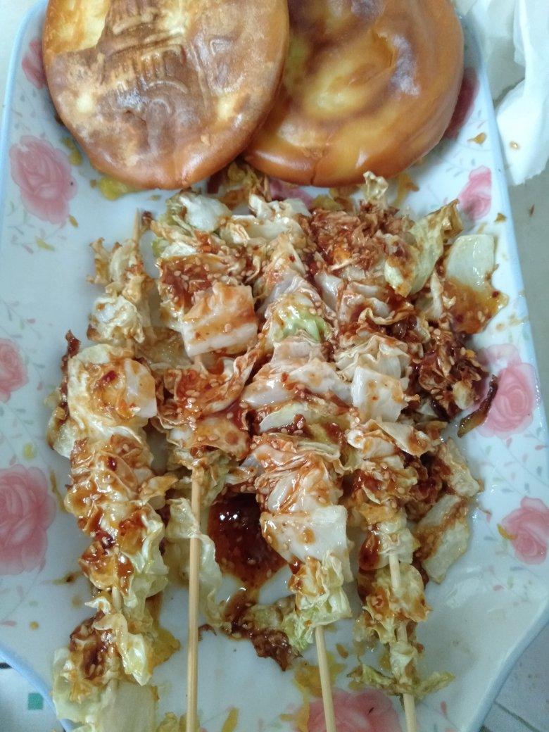 街头小吃「炸包菜」👍👍👍