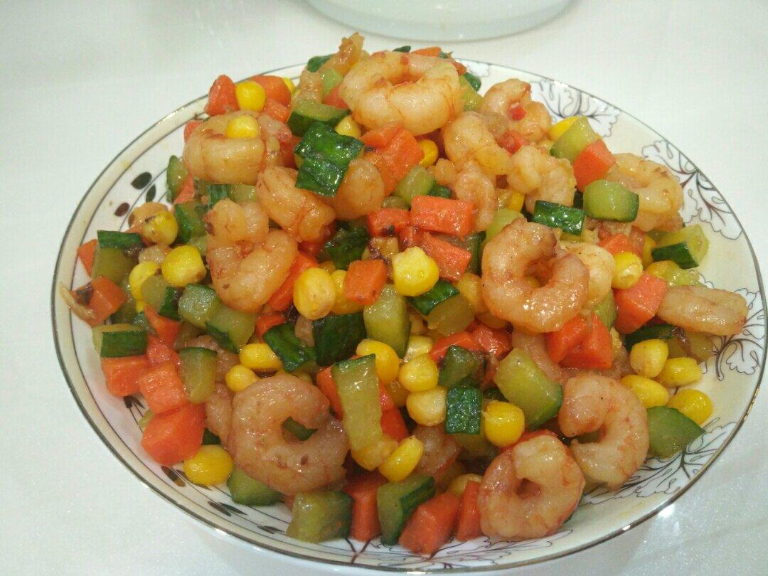 三色炒虾仁