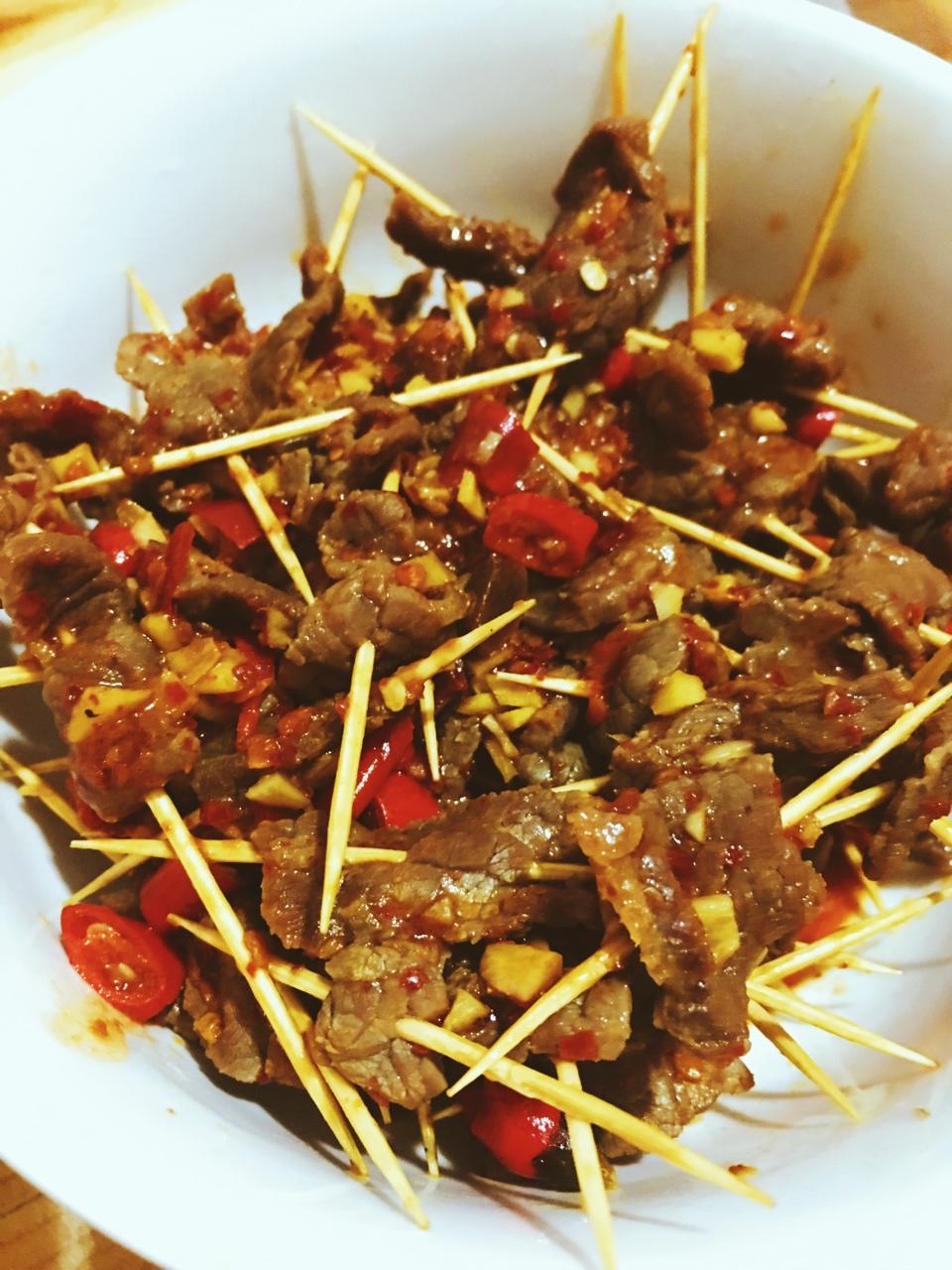 牙签牛肉 道地湖南味