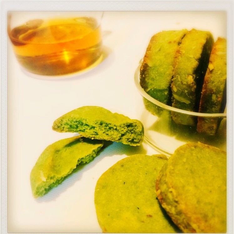 微苦抹茶沙布列酥饼