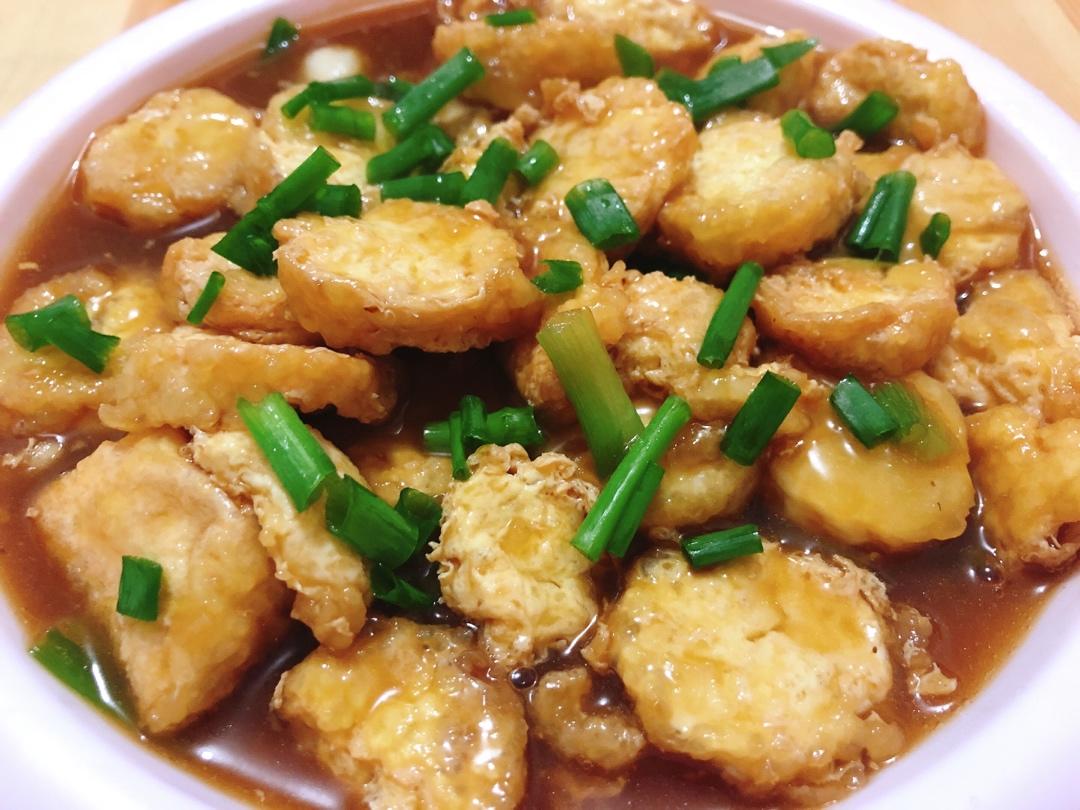 酱汁日本豆腐，炒鸡下饭