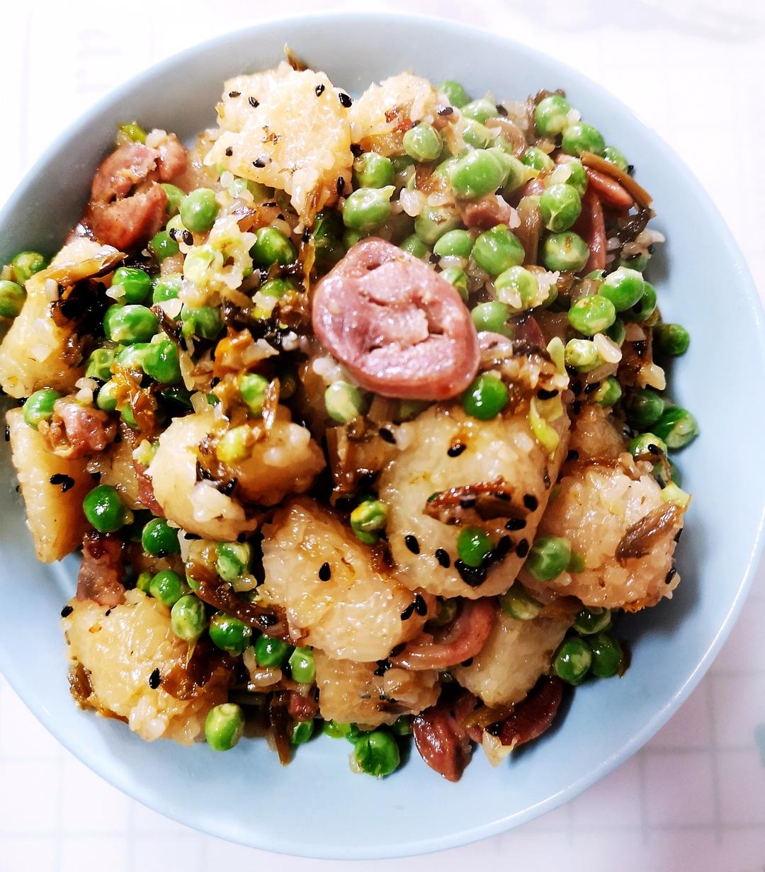 豌豆烧粽子