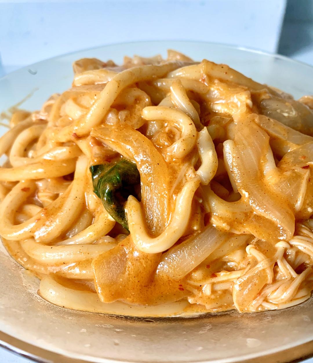 芝士乌冬面的做法