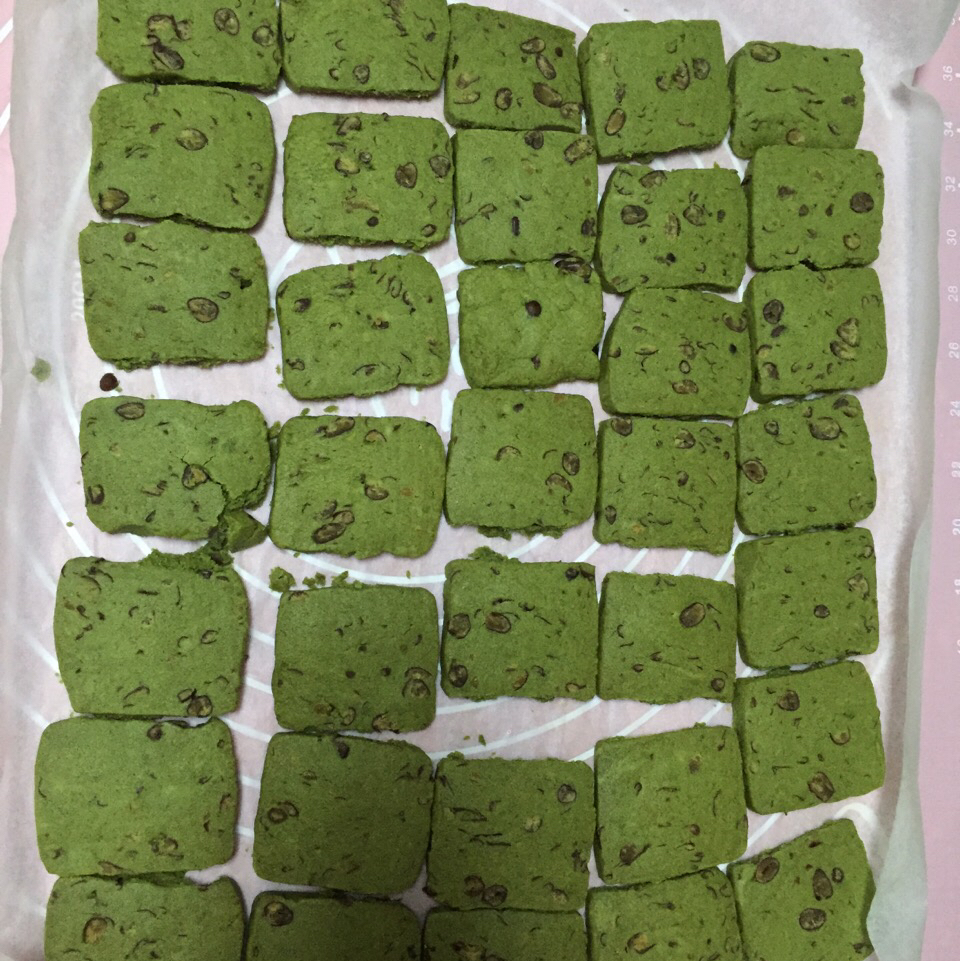 抹茶蜜豆饼干