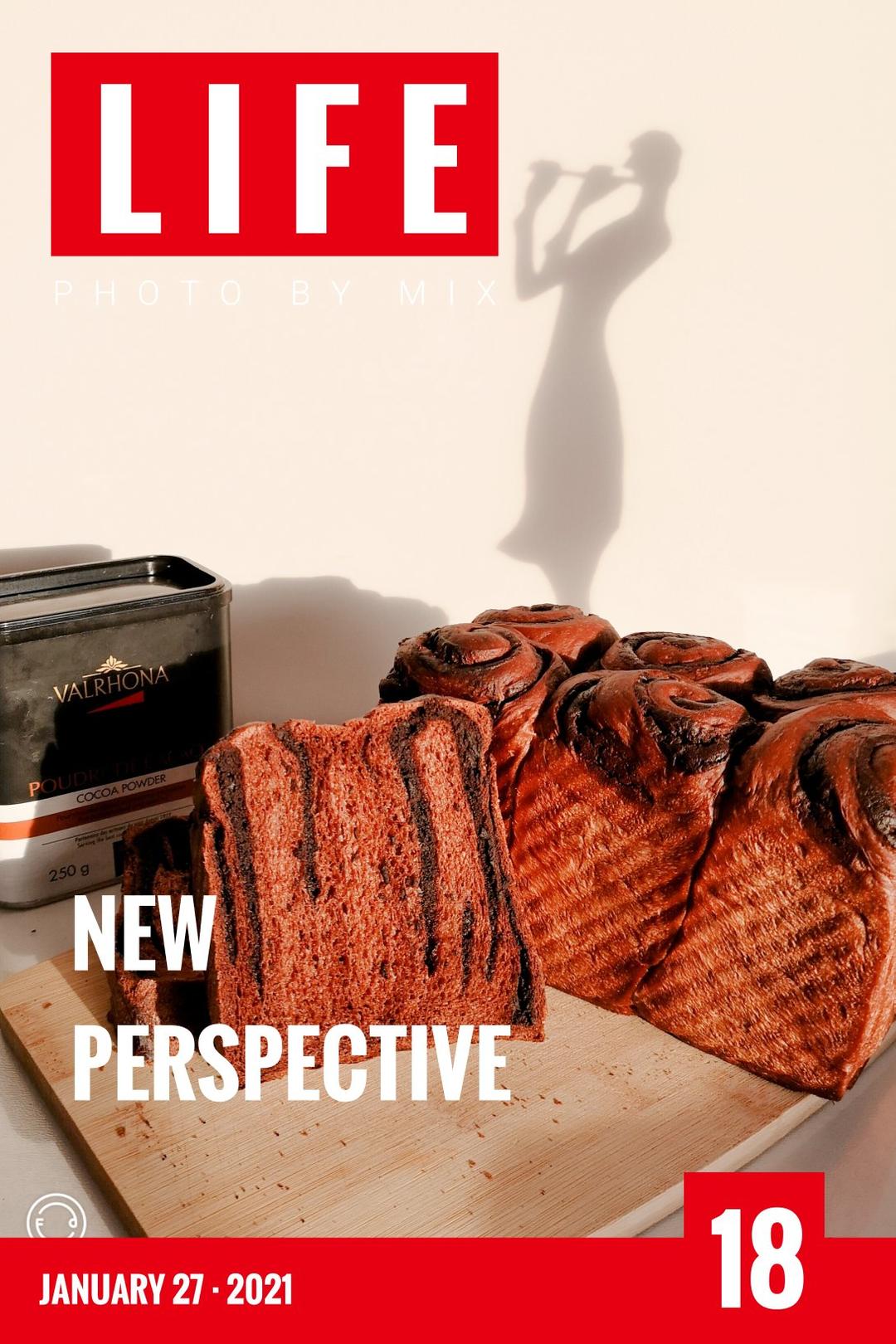 雪山巧克力吐司（水立方低糖吐司盒）