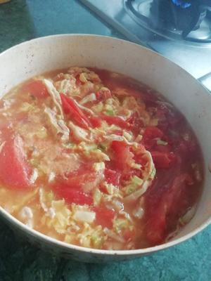 杭沪结合家常番茄蛋汤的做法 步骤5