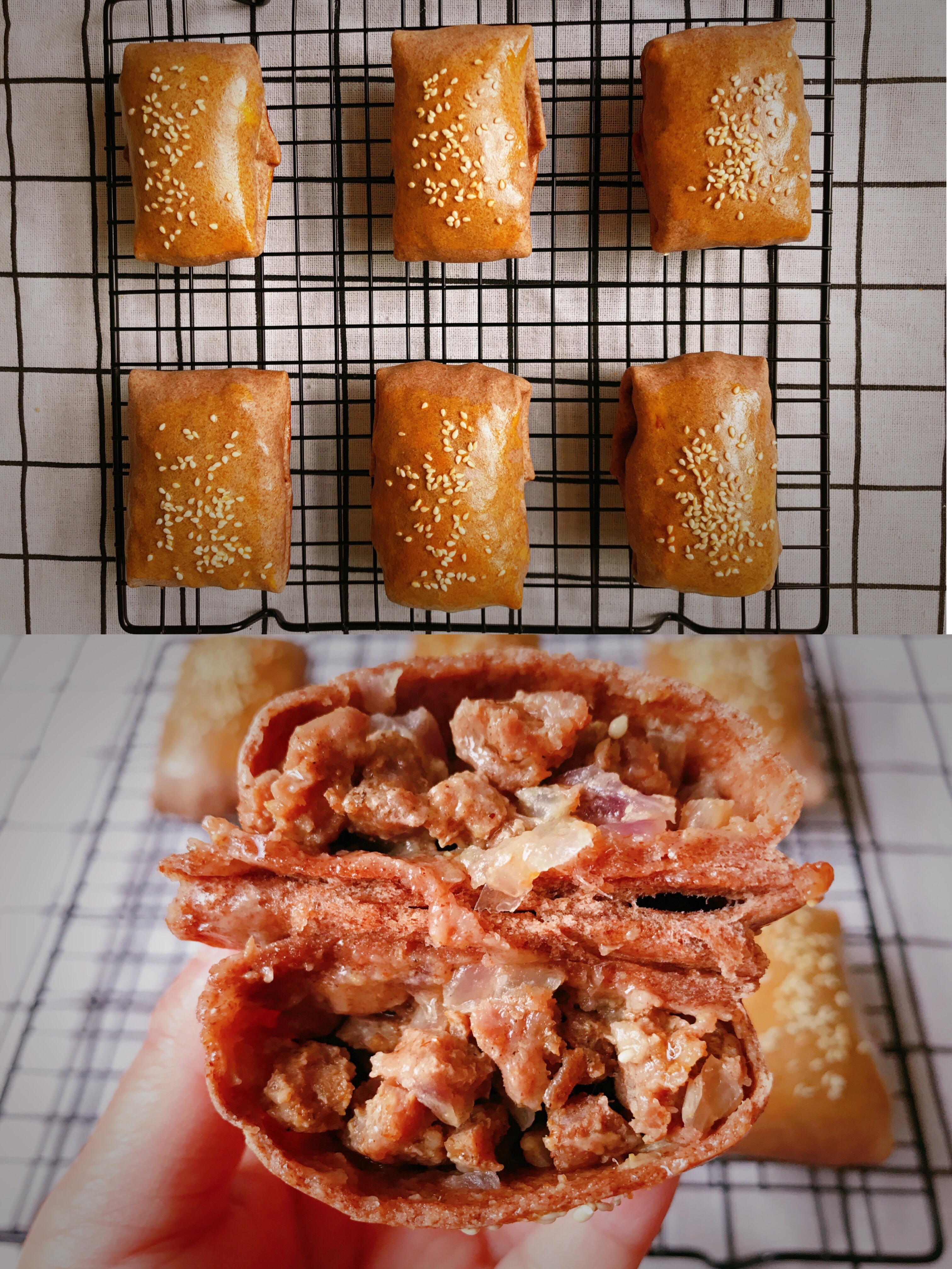 低卡饱腹——全麦新疆烤包子的做法