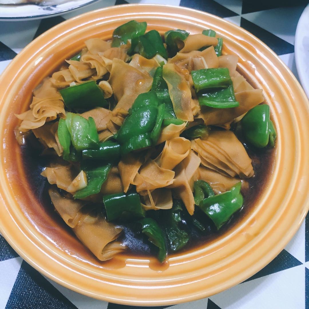 尖椒炒豆皮➕灵魂汤汁