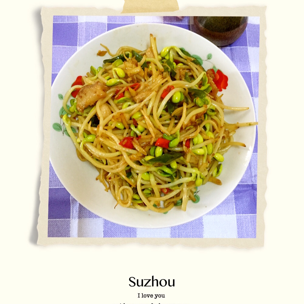 炒黄豆芽