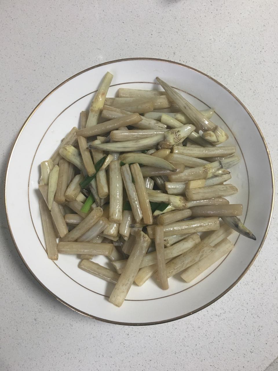 清炒藕肠子(藕尖,藕带)的做法