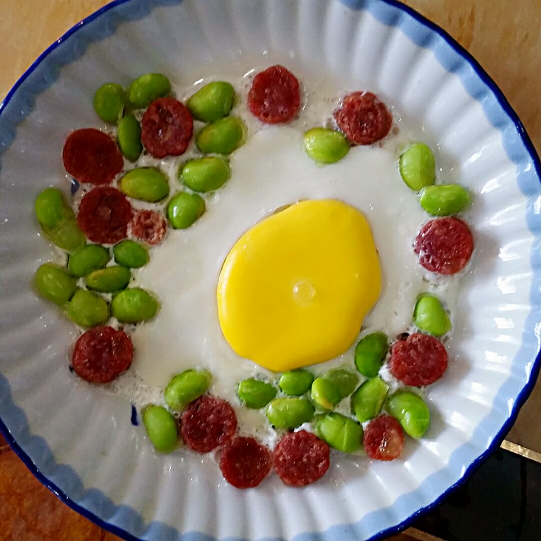 腊肠蒸蛋