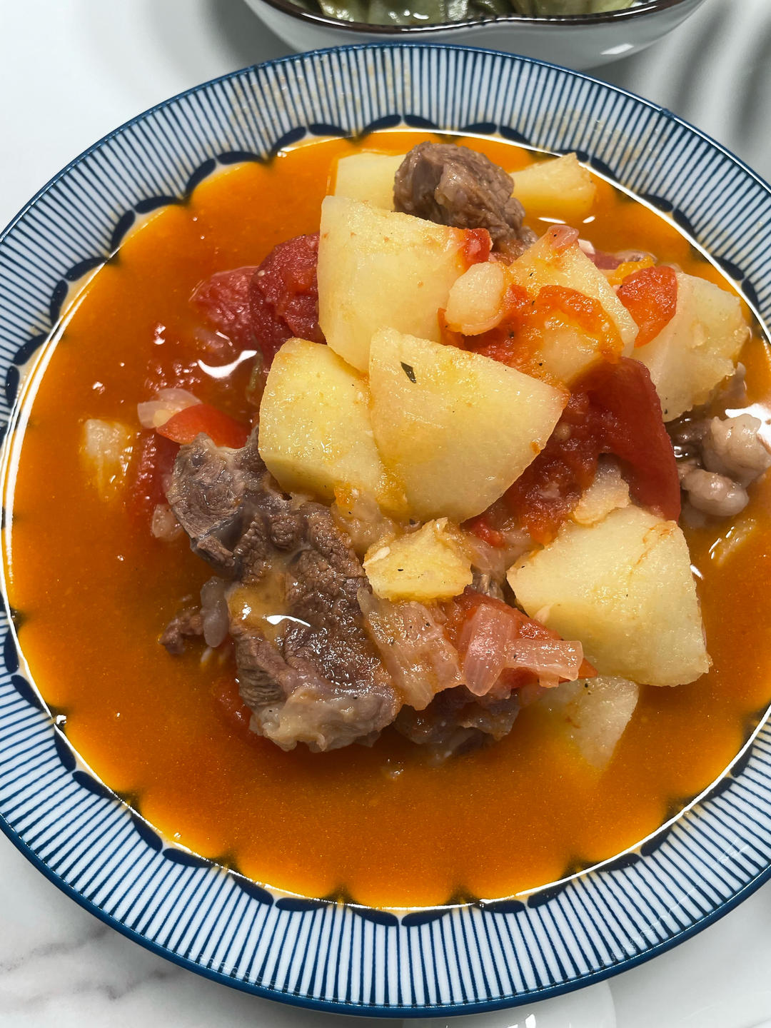 西红柿土豆炖牛腩