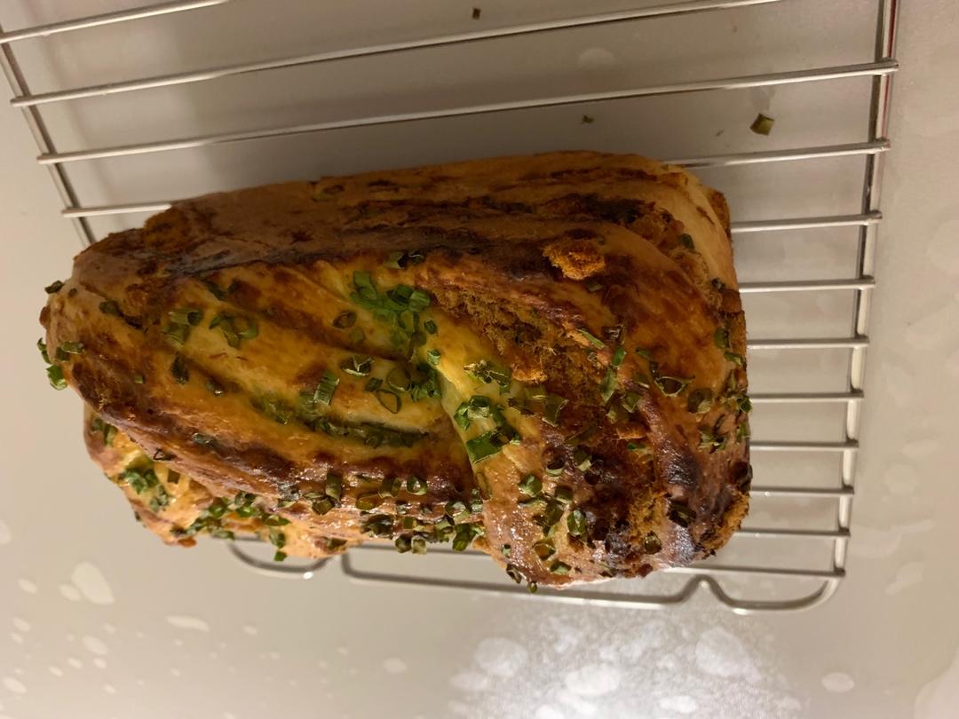 香葱肉松手撕吐司