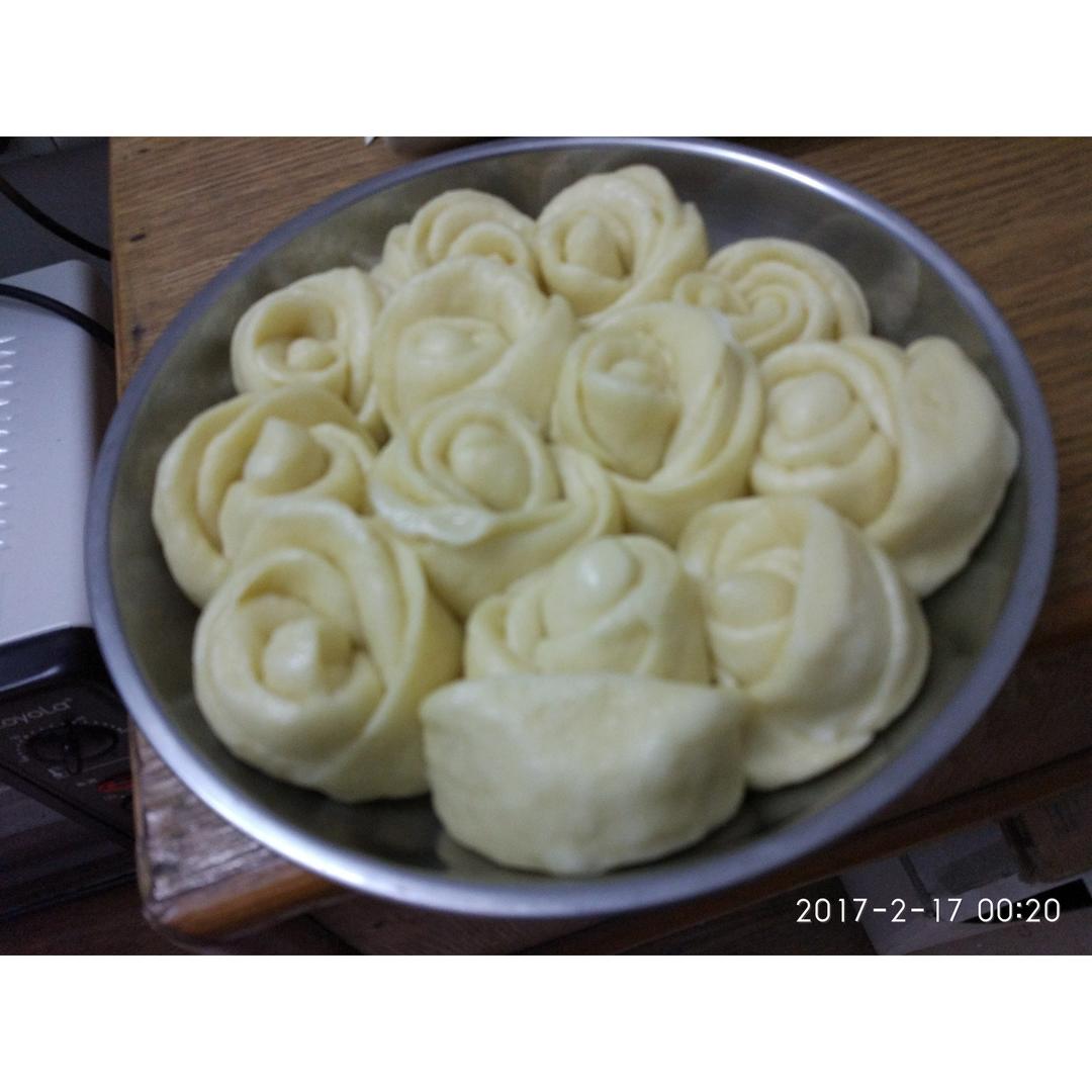 紫薯南瓜系列之玫瑰花卷