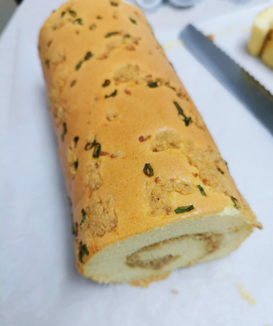 香葱肉松蛋糕卷
