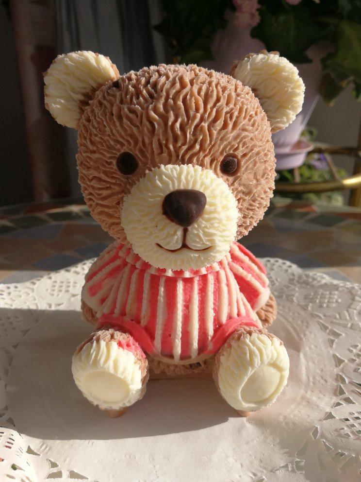 减肥的能做的3d小熊慕斯蛋糕 酸奶冻芝士版 小号小熊