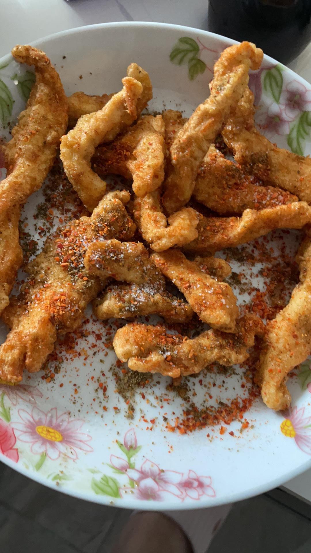 减脂零食炸鸡胸肉