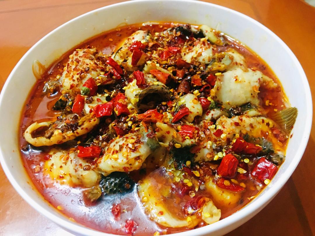 海底捞牛油火锅底料版的「水煮鱼」的做法