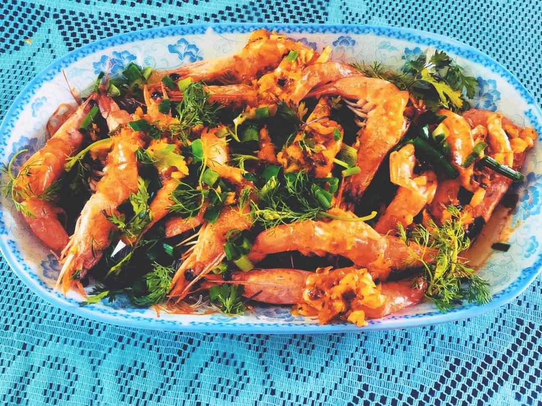 蒜蓉粉丝蒸大虾