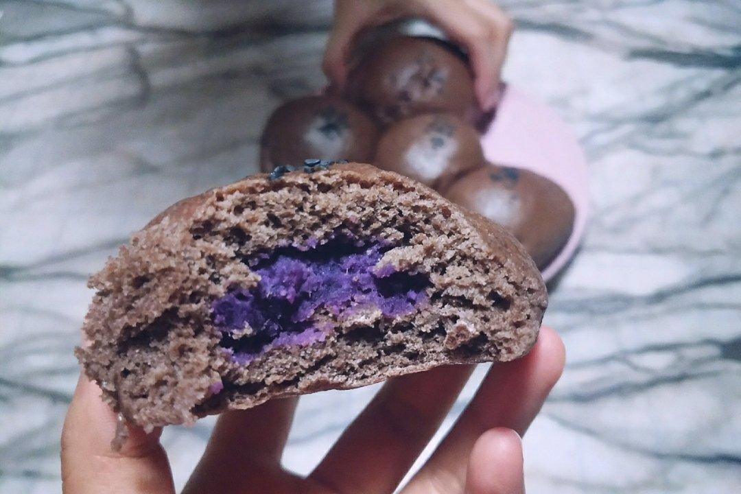 黑全麦无糖馒头