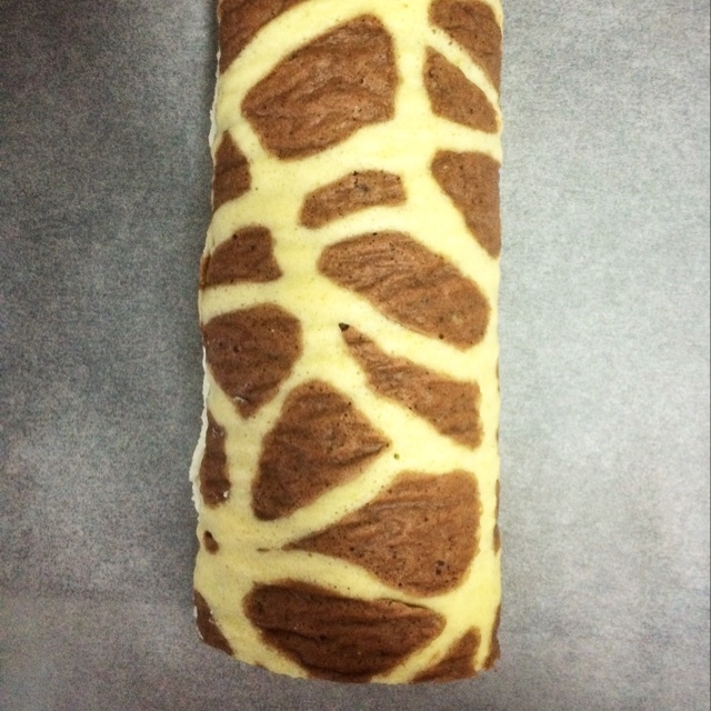 超萌长颈鹿蛋糕卷