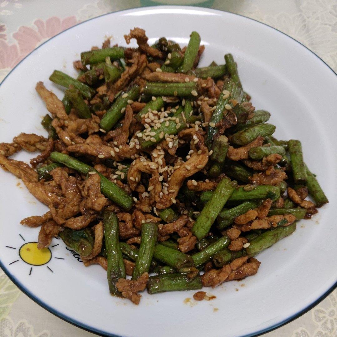 豆角炒肉丝
