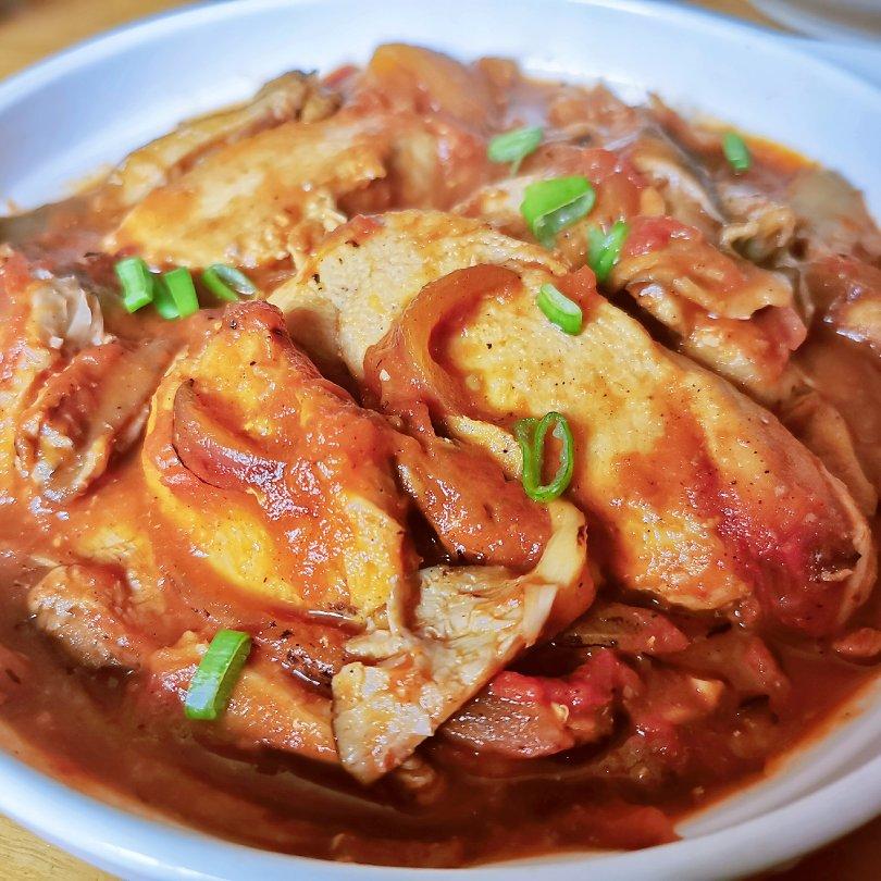 番茄炖鸡胸丨健康·三餐