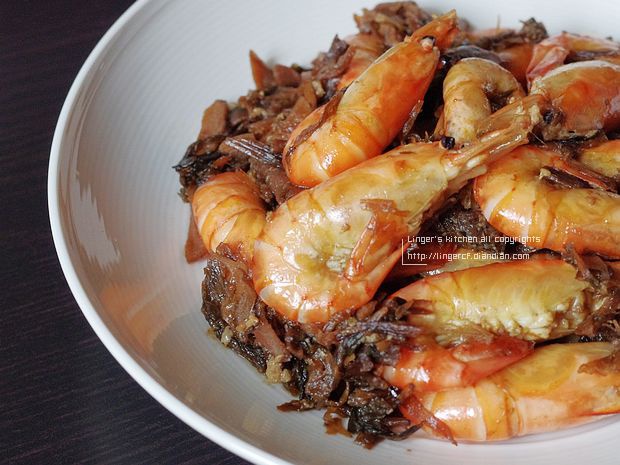 笋干菜煨虾