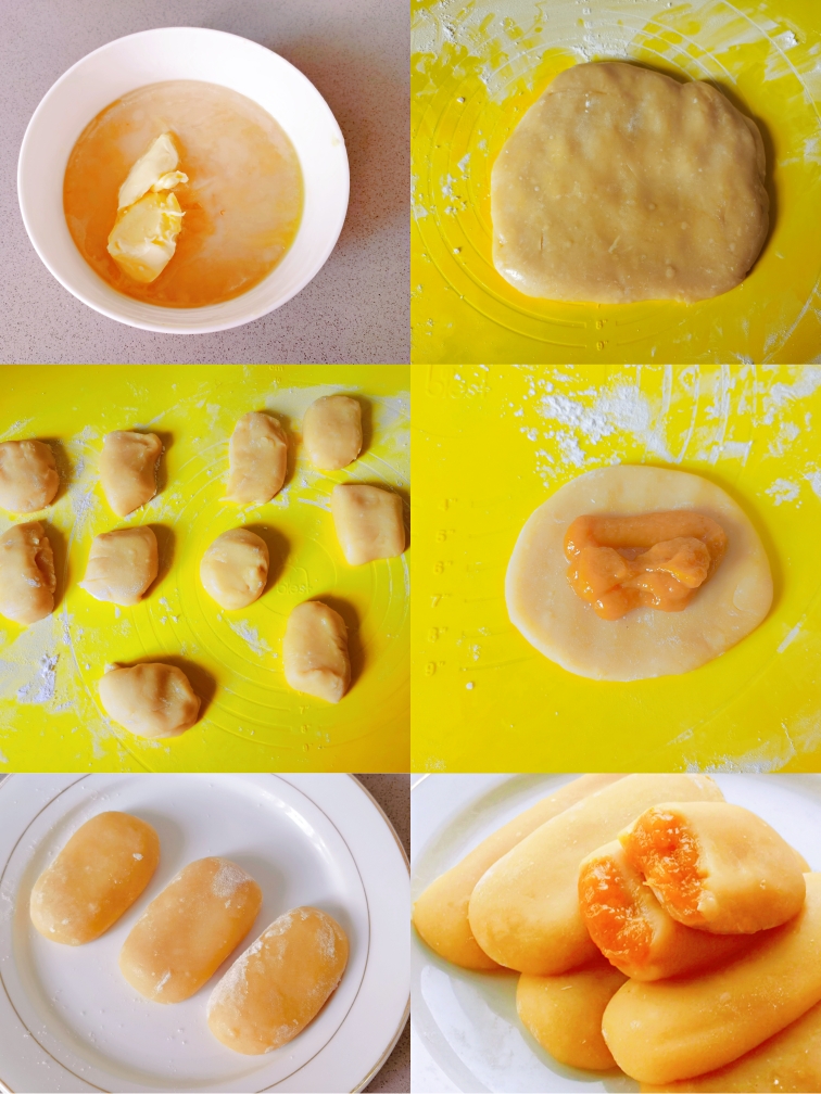 巨好吃‼️Q弹香甜软糯🥭芒果流心麻薯的做法 步骤4