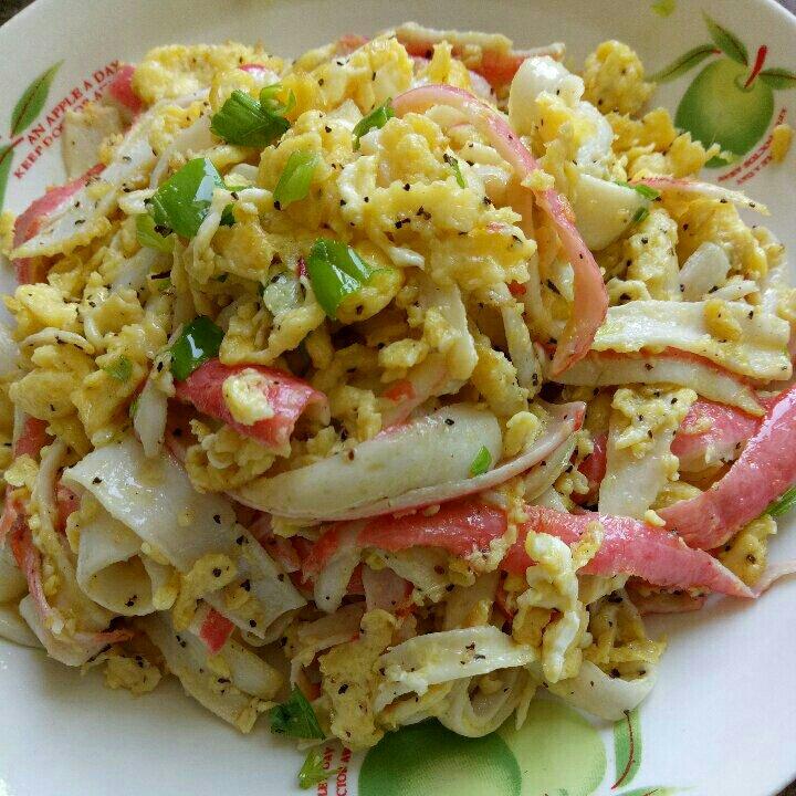 蟹柳滑蛋！鲜嫩到爆！