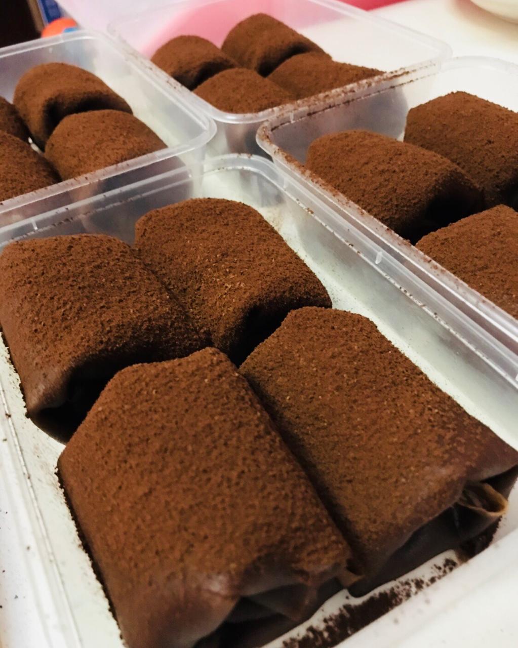 网红的毛巾卷蛋糕
