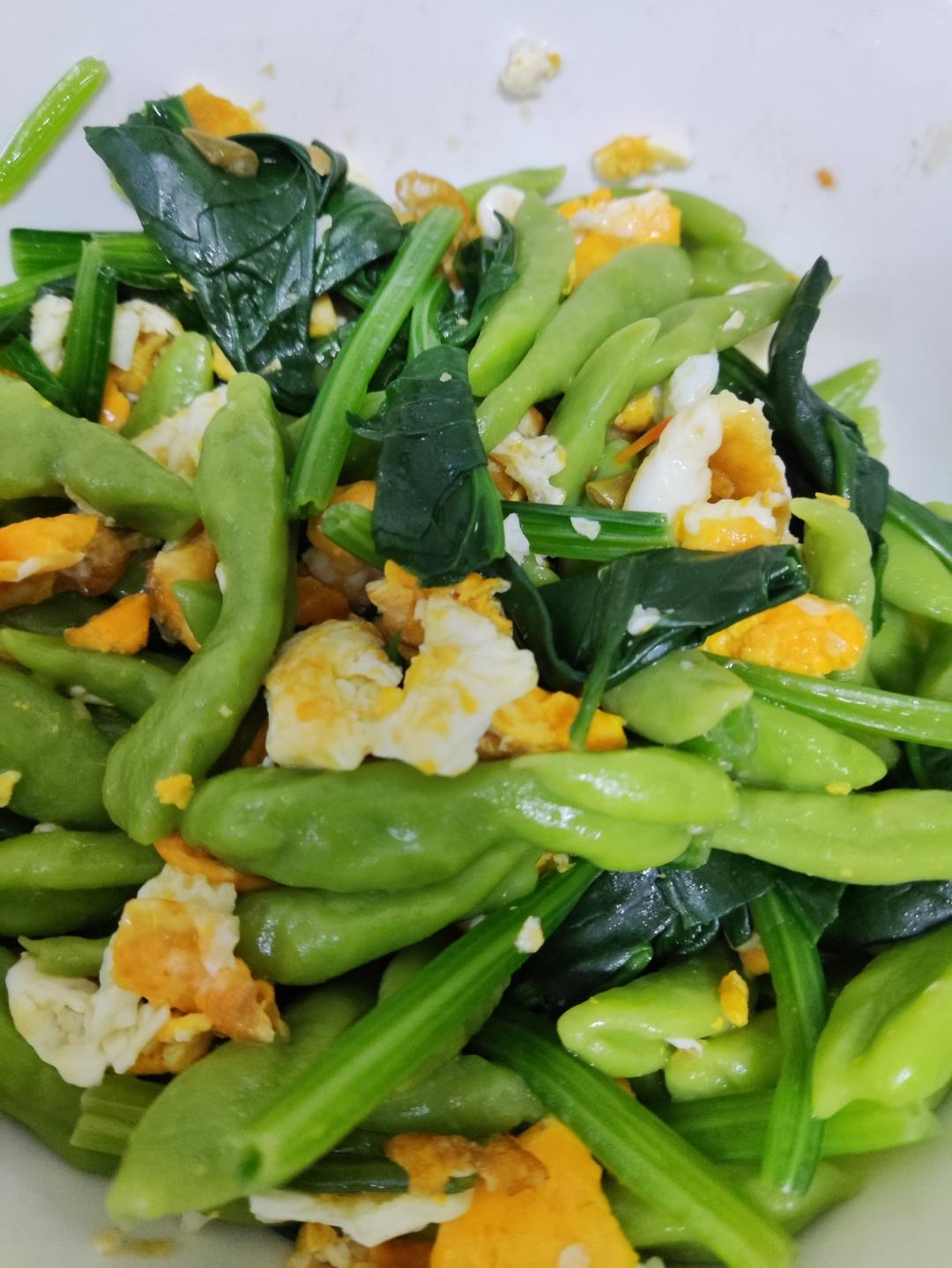 堂妈小厨——菠菜汁剪刀面