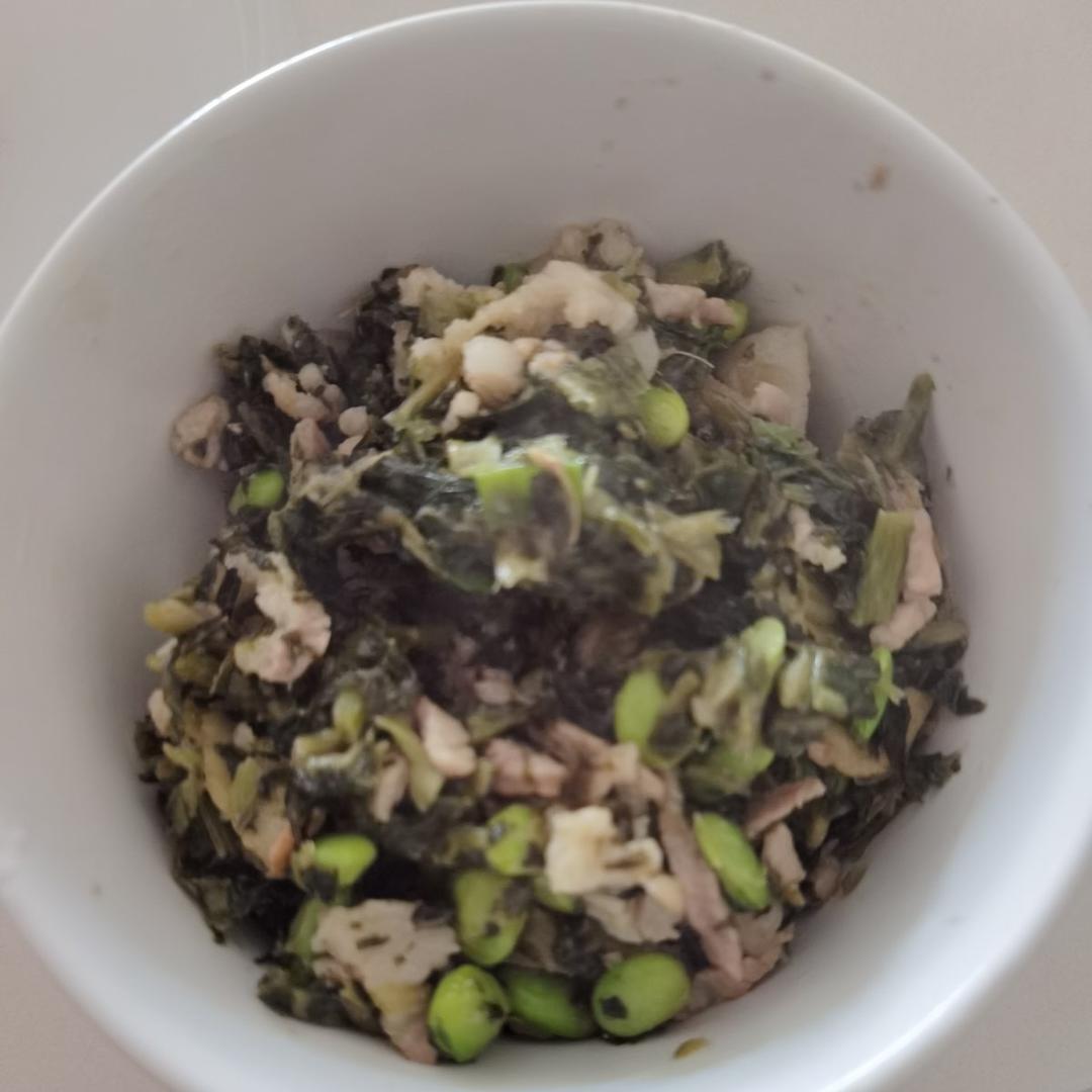 雪菜毛豆肉丝