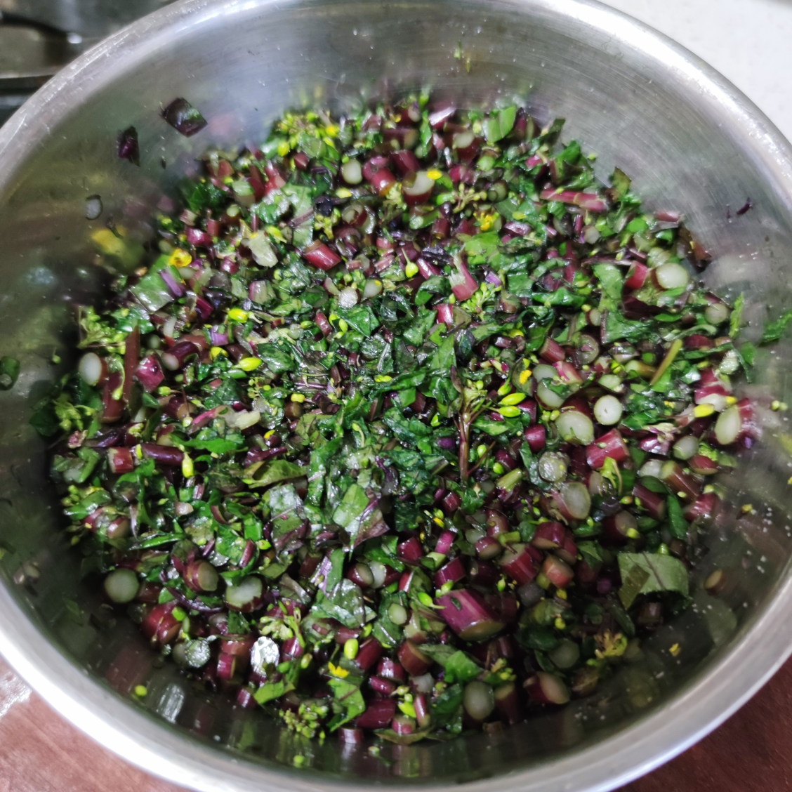超下饭的红菜苔腌菜的做法 步骤4