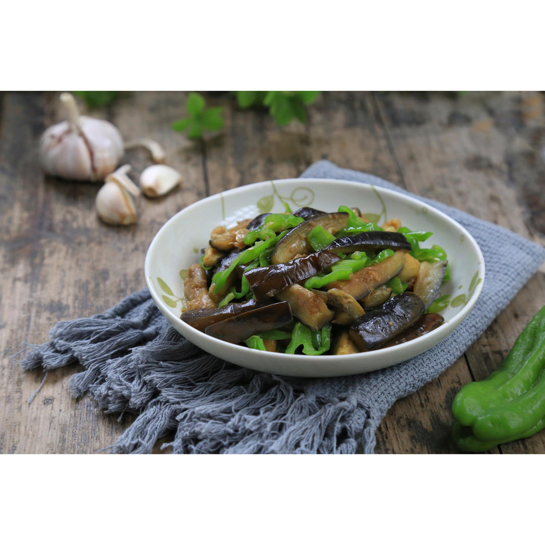 青椒炒茄子