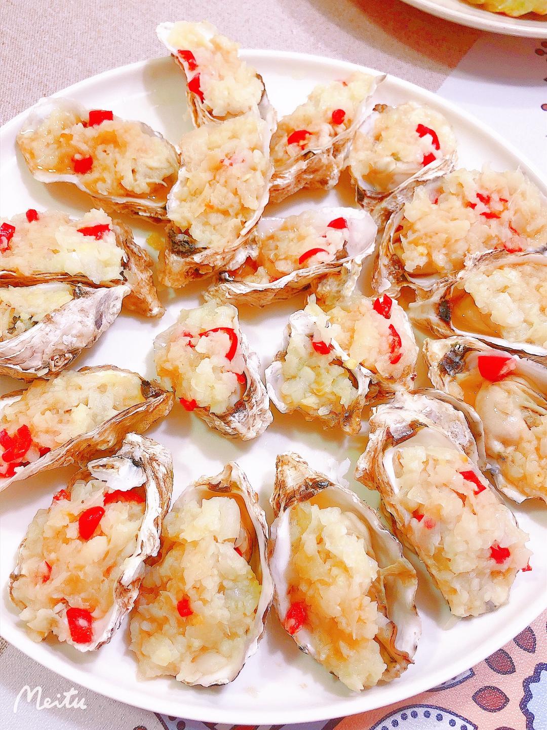 蒜蓉蒸生蚝的做法