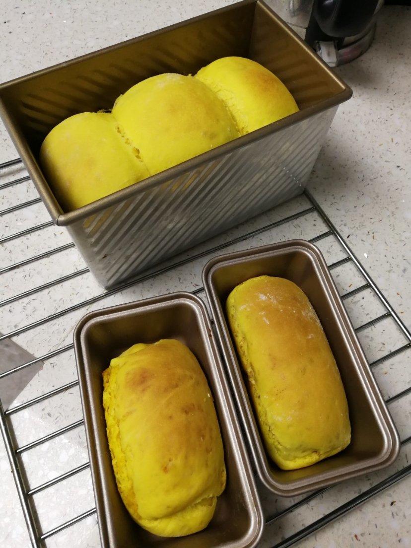 南瓜吐司，奶香南瓜吐司，极致柔软，直接法