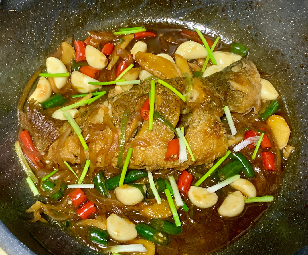 超快手超下饭的干烧鲈鱼 学不会你打我