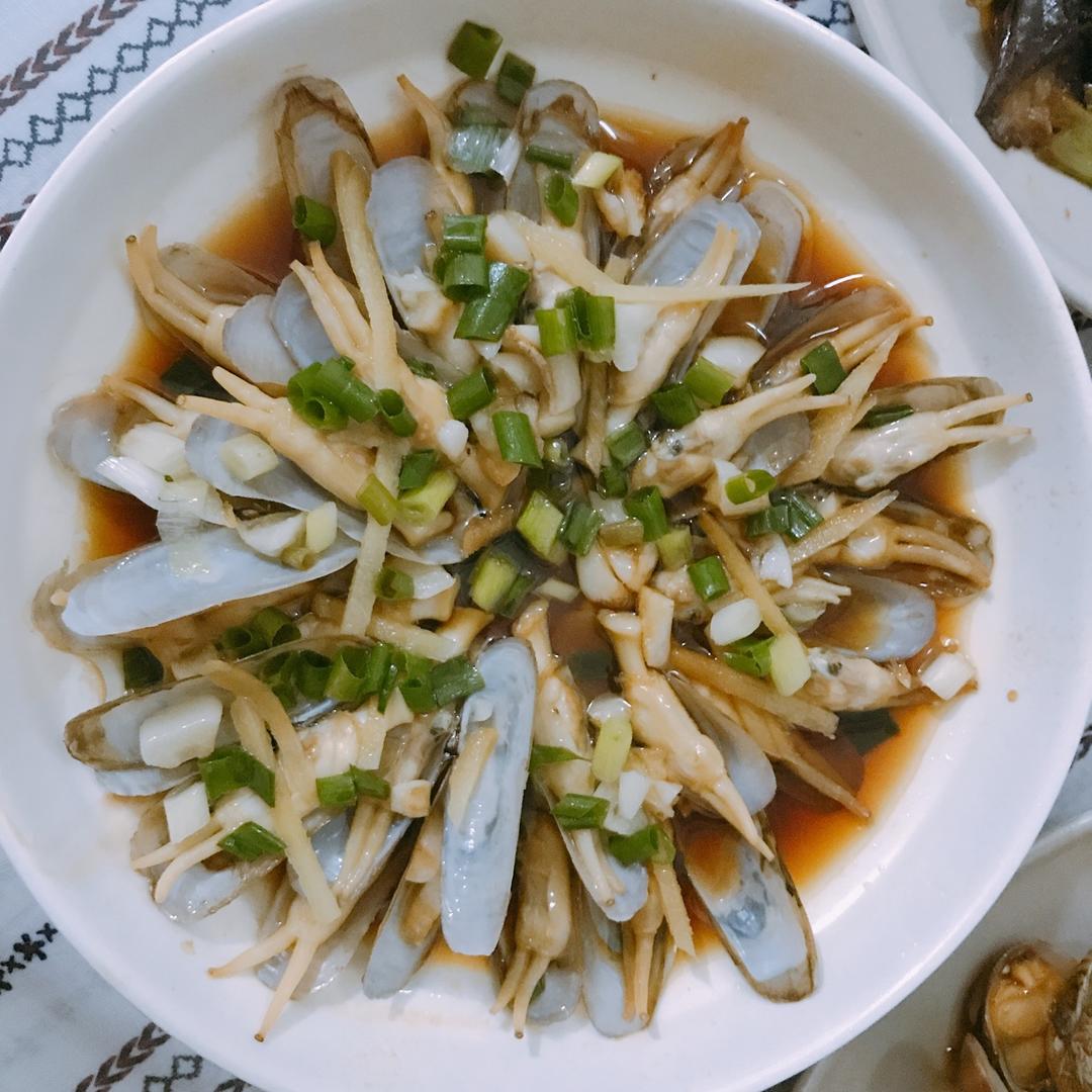 葱油蛏子