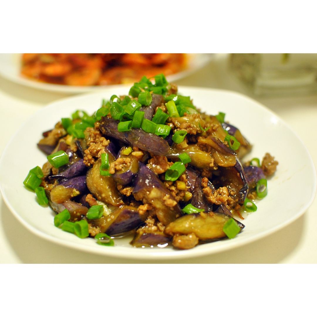 红烧肉沫茄子